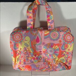 Floral Pink Transparent Women's Bag